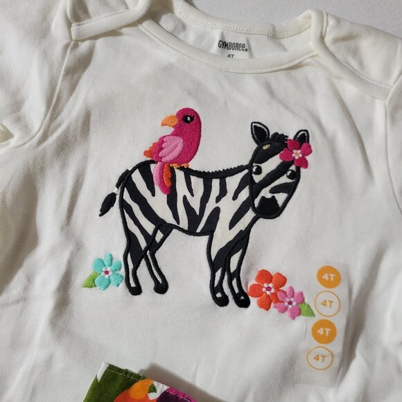 Gymboree Wild For Zebra NWT 4T shorts & shirt Outfit. Located A24 - Picture 2 of 3